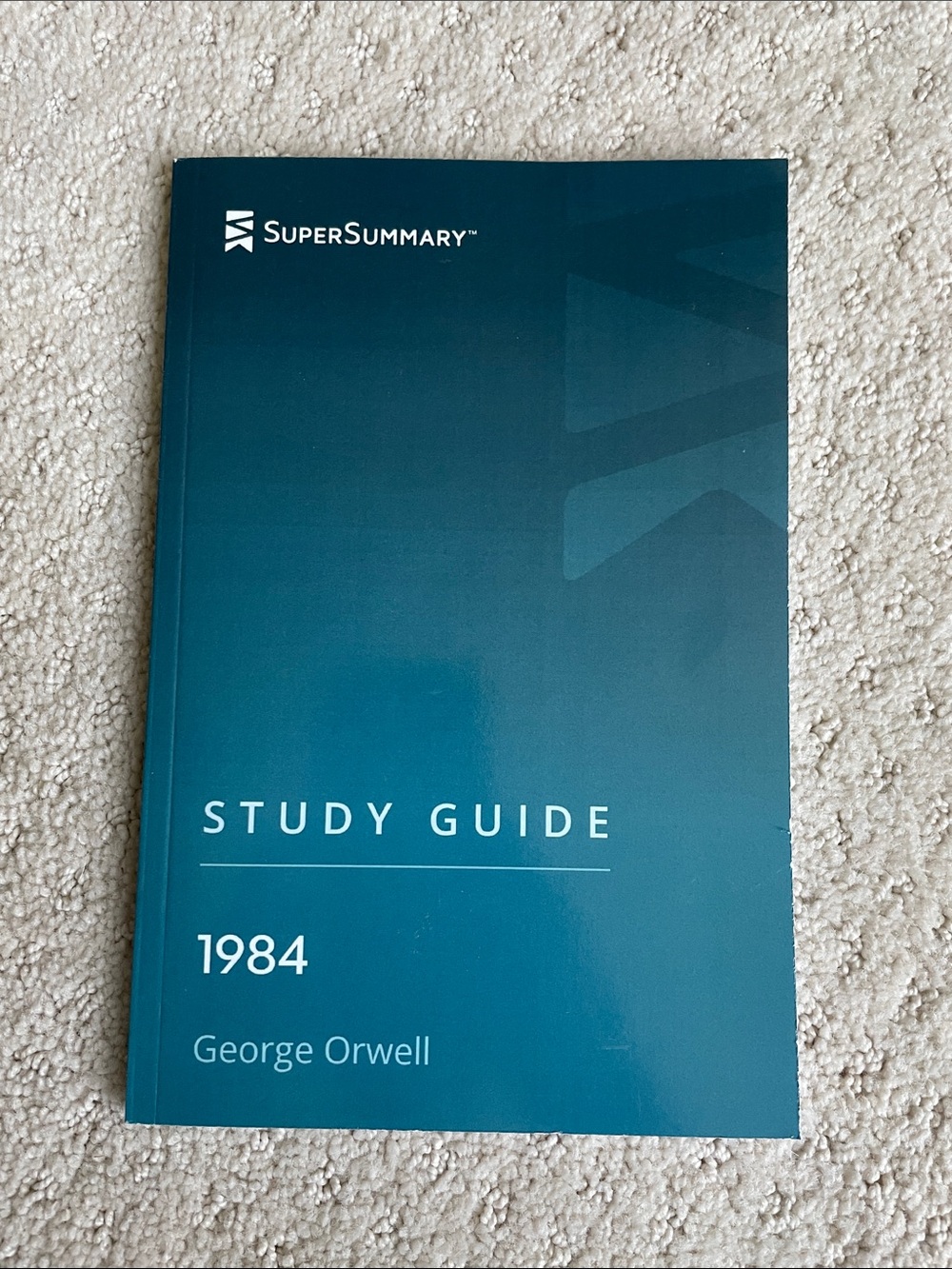 SuperSummary Study Guide 1984 by George Orwell - Teal Cover
